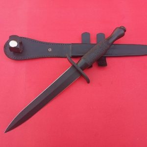 New British Army Fairbairn Sykes Commando Fighting Knife – 2nd Pattern WWII Boot Dagger Replica with Sheath