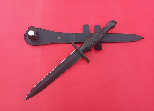 New British Army Fairbairn Sykes Commando Fighting Knife – 2nd Pattern WWII Boot Dagger Replica with Sheath